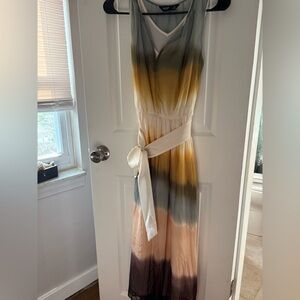 Elegant Multicolor Sleeveless Dress